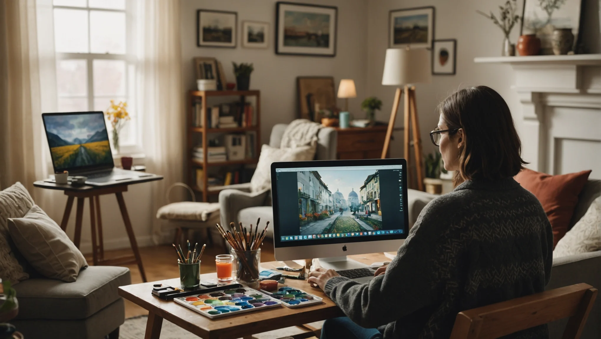 Découvrez le monde de l'art depuis votre salon avec des cours de peinture en ligne.